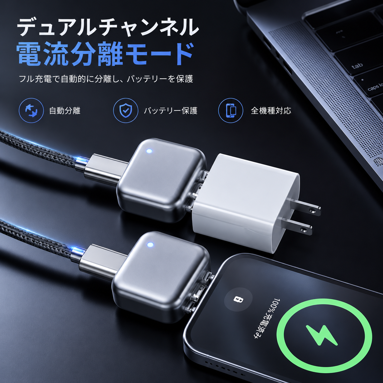 SafeCharge™ 過充電防止アダプター