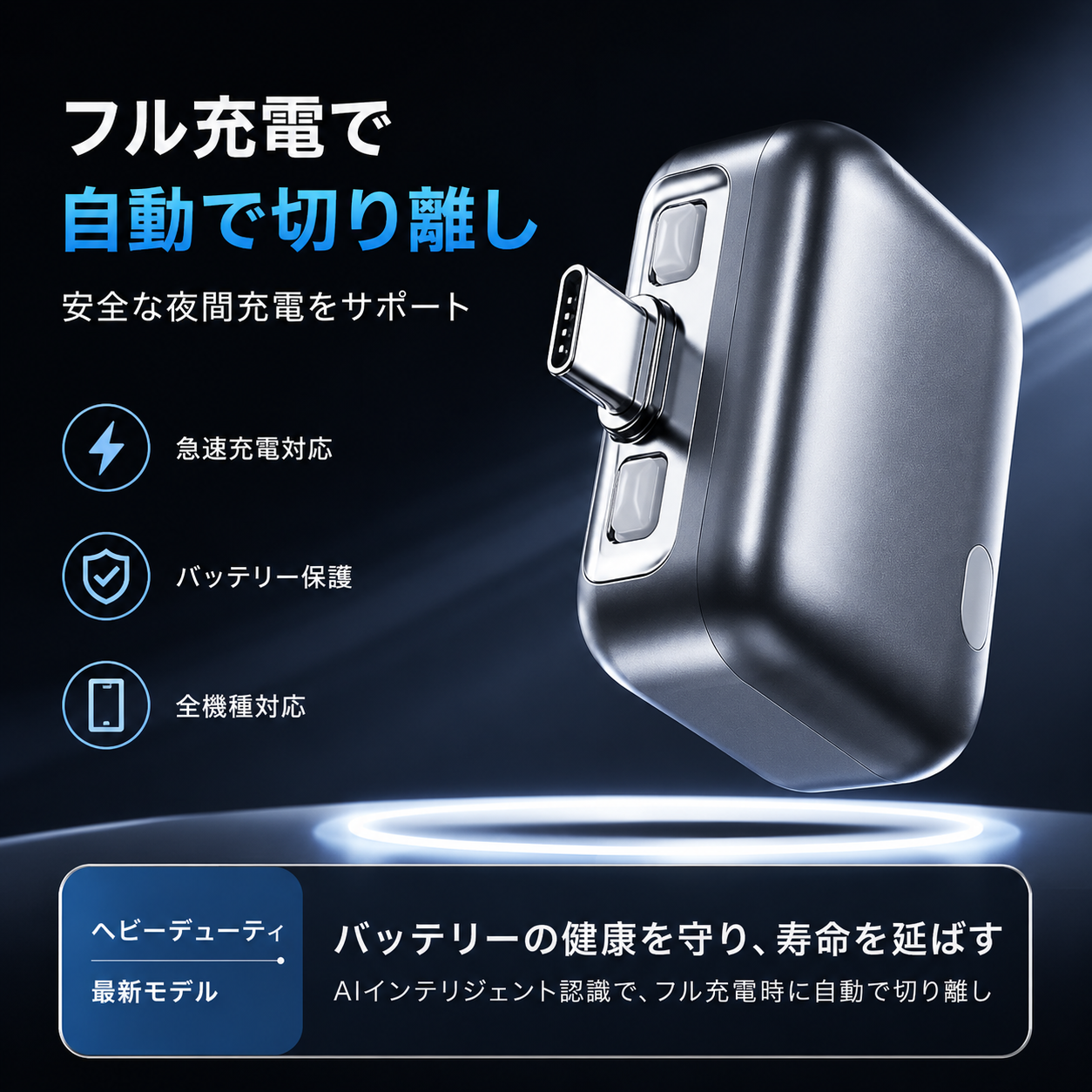 SafeCharge™ 過充電防止アダプター
