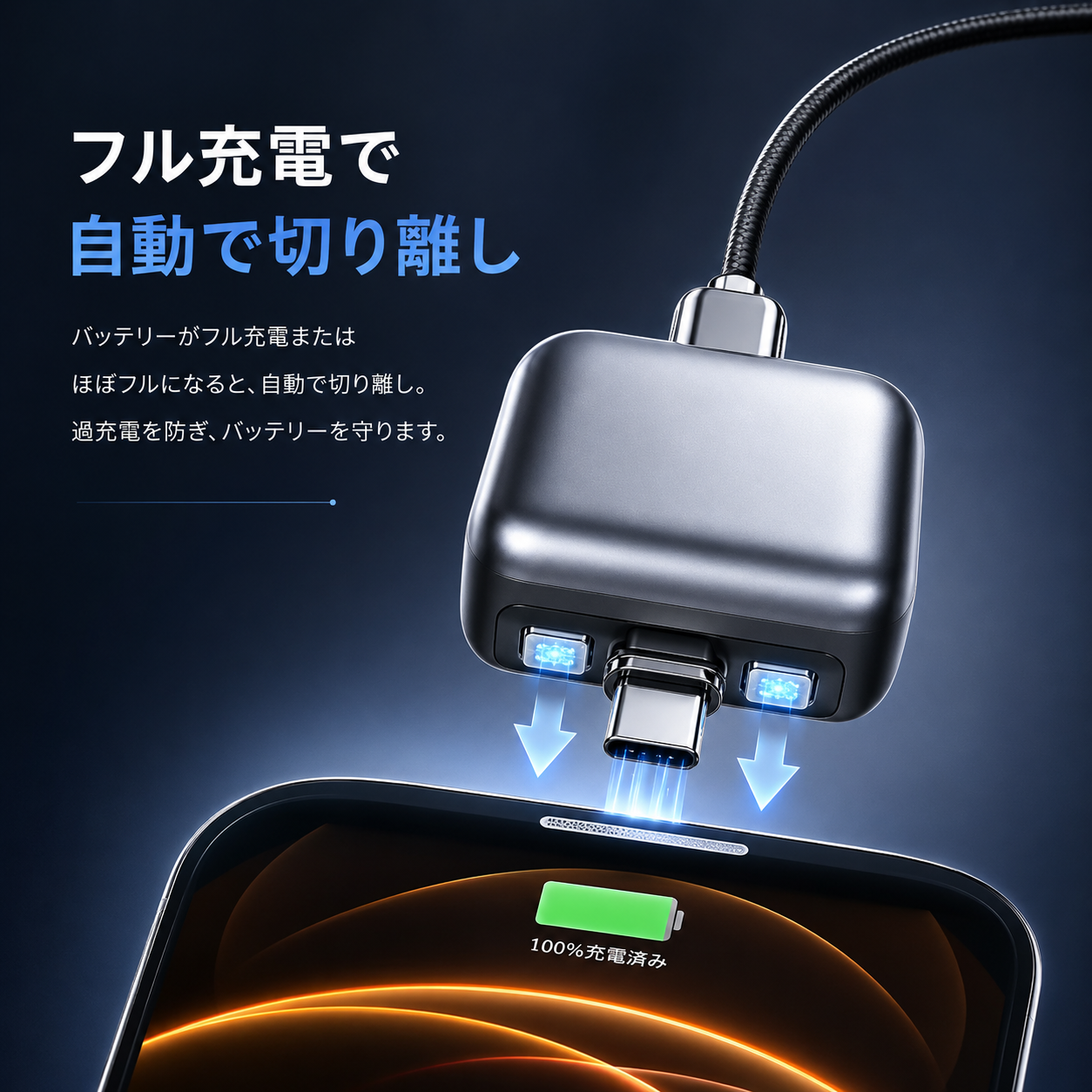 SafeCharge™ 過充電防止アダプター